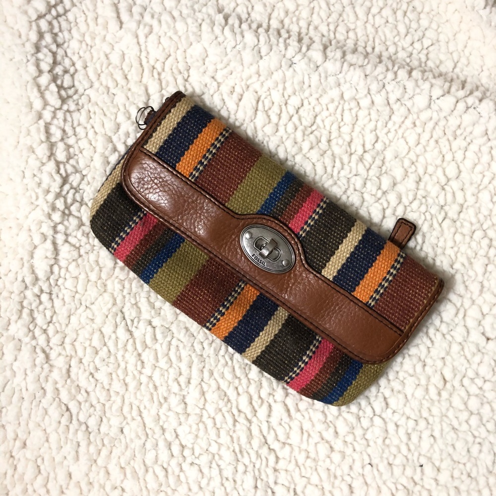 Fossil Wallet with Strap! (Strap not shown)